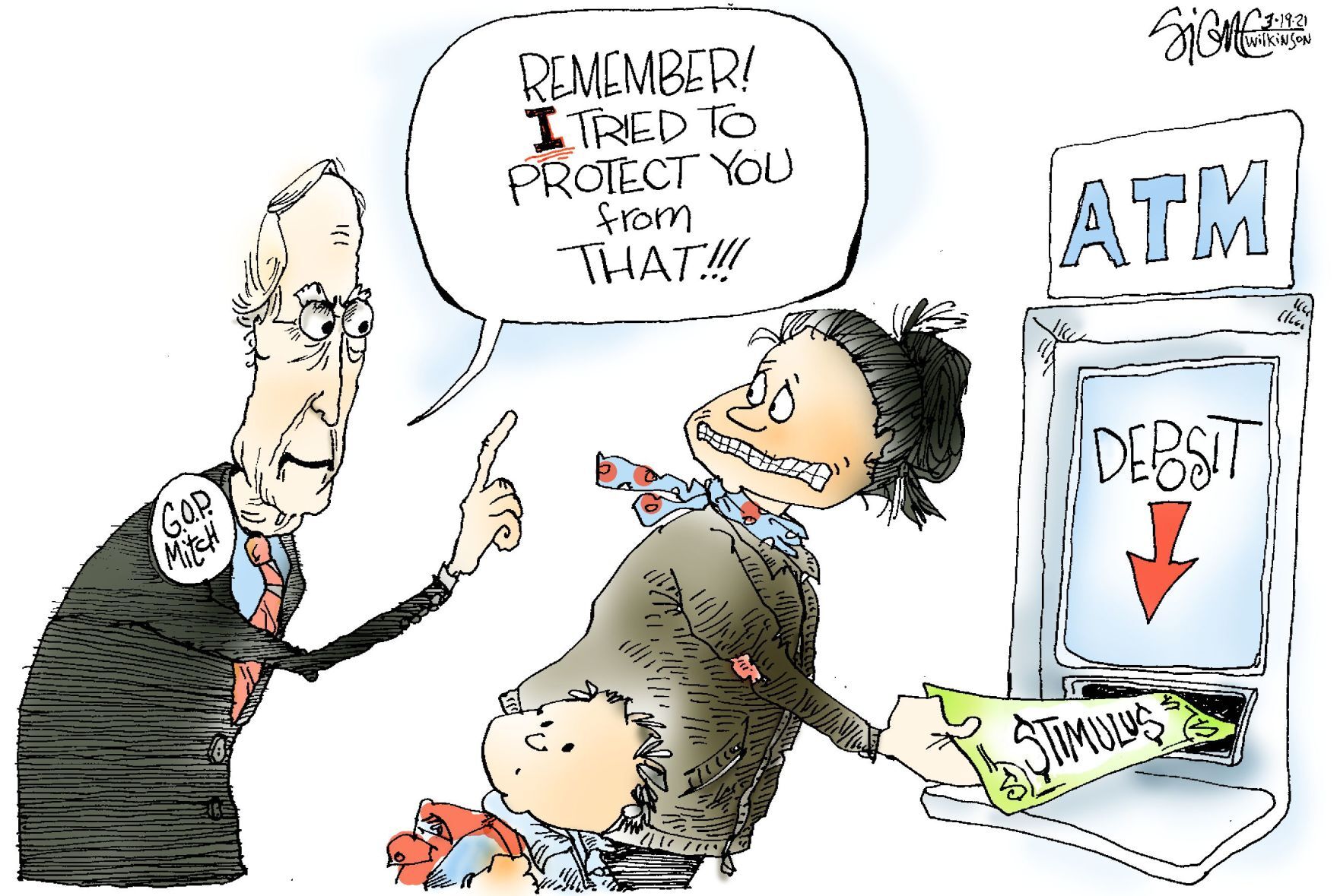 Signe Wilkinson cartoon